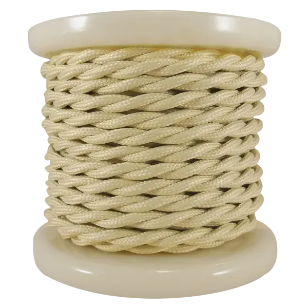 Textile Cable Τwist 2×0.75mm²- ρολλό 10mt – ΜΠΕΖ
