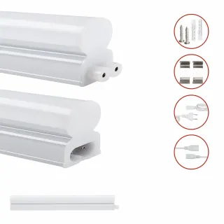 LED T5 Batten 4W | 400lm | 3CCT3000-4000-6500k by Dip switch | 300×22.5xh36mm | {enjoysimplicity}™+cable 1mt+cable 15cm