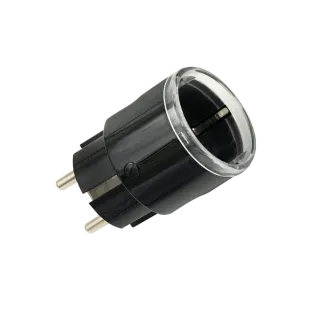 Shelly Plug S MTR Gen3 W (12A 2500W) – Μαύρο