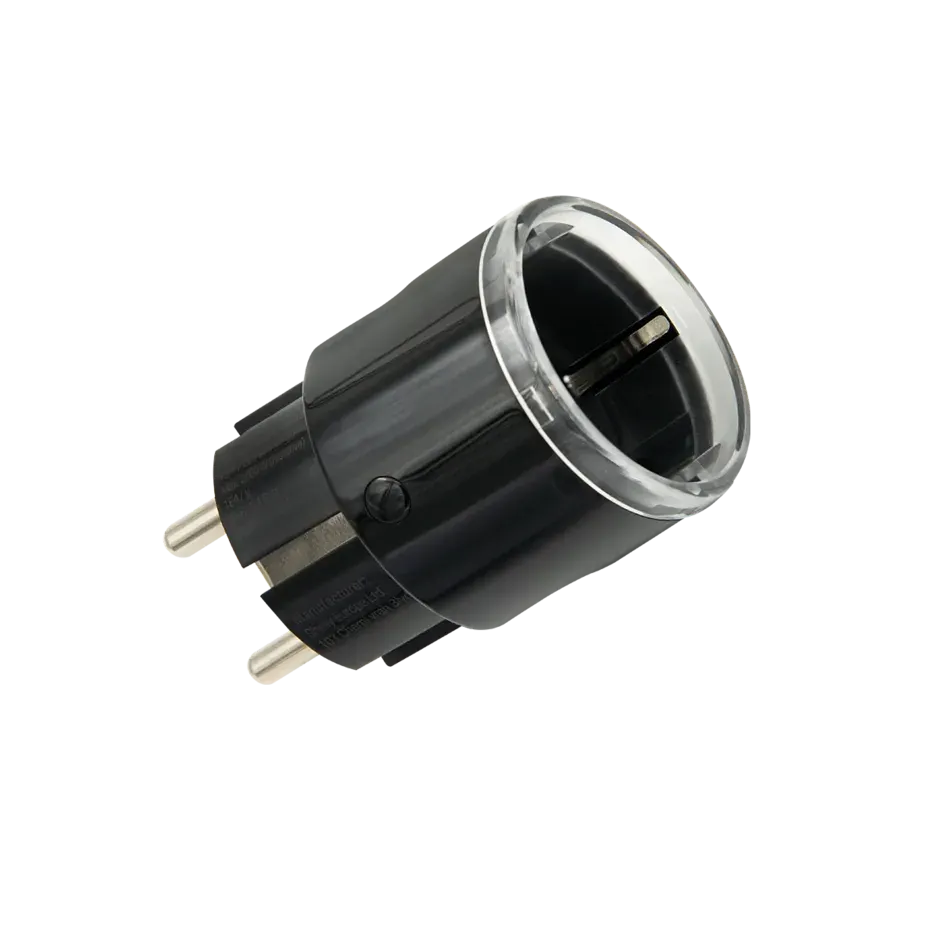 Shelly Plug S MTR Gen3 W (12A 2500W) – Μαύρο