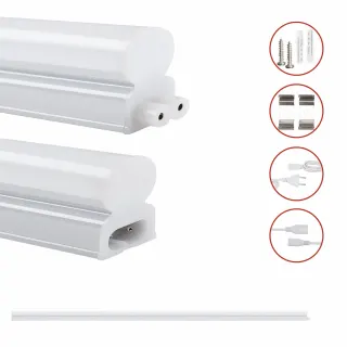LED T5 Batten 16W | 1600lm | 3CCT3000-4000-6500k by Dip switch | 1187×22.5xh36mm | {enjoysimplicity}™+cable 1mt+cable 15cm