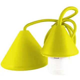 ΣΕΤ PVC V+V ΡΟΖΕΤΑ ΜΕ ΚΑΛΩΔΙΟ 1mt 2×0.75mm² & NTOYI E27 ΚΙΤΡΙΝΟ