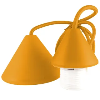 ΣΕΤ PVC V+V ΡΟΖΕΤΑ ΜΕ ΚΑΛΩΔΙΟ 1mt 2×0.75mm² & NTOYI E27 ΠΟΡΤΟΚΑΛΙ