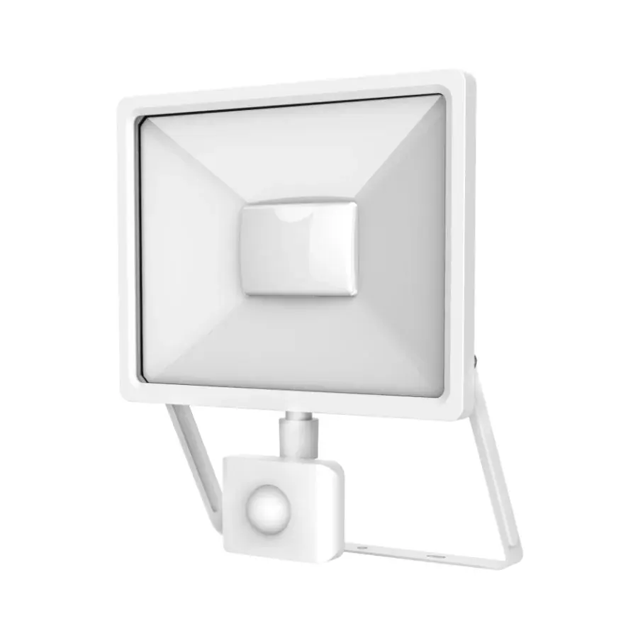 LED PIR WHITE 50W | 3000k | 4500lm FLOODLIGHT IP65/IP54 | {enjoysimplicity}™