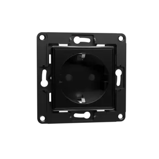 Shelly Wall Socket EU – Μαύρο