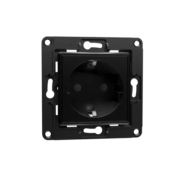 Shelly Wall Socket EU – Μαύρο