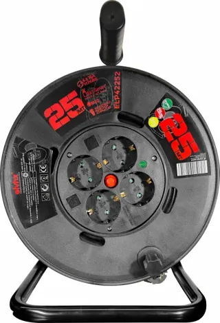 ΜΠΑΛΑΝΤΕΖΑ ΚΑΡΟΥΛΙ ΠΛΑΣΤΙΚΟ 4Θ x16A +ΚΑΛ.25mt IP20 ΜΑΥΡΟ