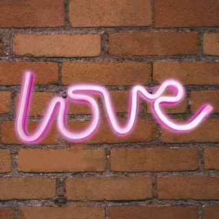 NEON LED STRIPS LOVE neon | 3*AA μπαταρία | 4.5V | 340x25x135 | {enjoysimplicity}™