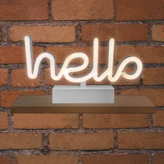 NEON LED STRIPS HELLO neon@base | 2*AA μπαταρία | 3V | 265x30x145 | {enjoysimplicity}™