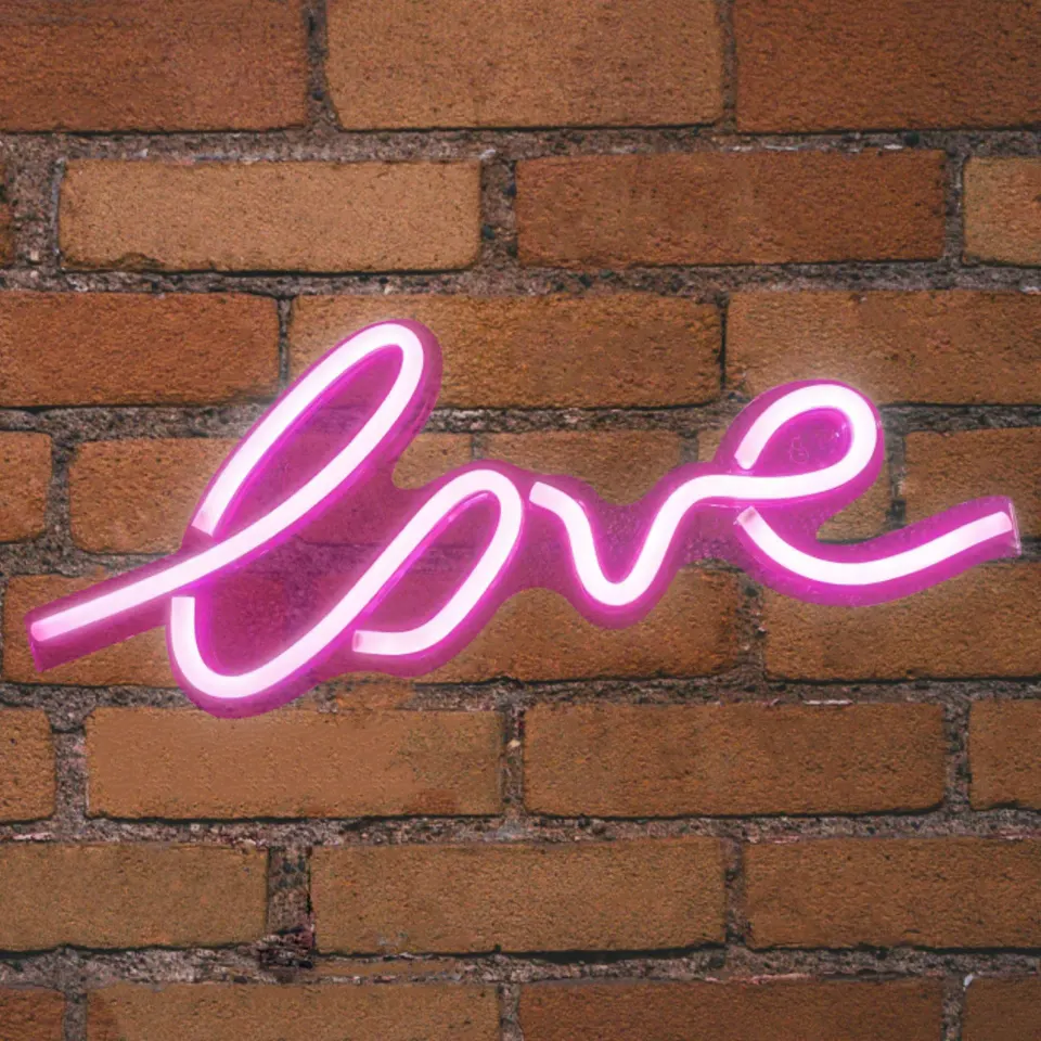 NEON LED STRIPS LOVE neon@backboard | USB ΚΑΛΩΔΙΟ 1mt | 5V | 700x15x305 | {enjoysimplicity}™