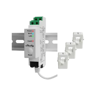 Shelly Pro 3EM 120A (+3clampsx120A) – EAN 3800235268100