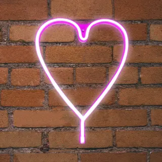 NEON LED STRIPS HEART neon@backboard | USB ΚΑΛΩΔΙΟ 1mt | 5V | 560x15x610 | {enjoysimplicity}™