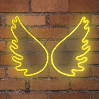 NEON LED STRIPS WINGS neon@backboard | USB ΚΑΛΩΔΙΟ 1mt | 5V | 445x15x340 | {enjoysimplicity}™