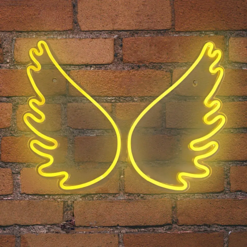 NEON LED STRIPS WINGS neon@backboard | USB ΚΑΛΩΔΙΟ 1mt | 5V | 445x15x340 | {enjoysimplicity}™