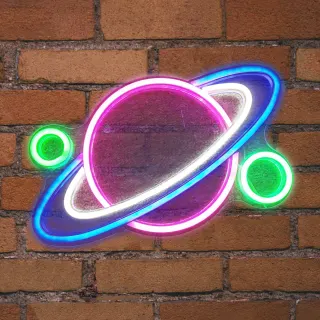 NEON LED STRIPS PLANET neon@backboard | USB ΚΑΛΩΔΙΟ 1mt | 5V | 440x15x250 | {enjoysimplicity}™