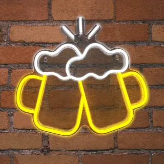 NEON LED STRIPS BEER GLASSES neon@background | USB ΚΑΛΩΔΙΟ 1mt | 5V | 400x15x365 | {enjoysimplicity}™