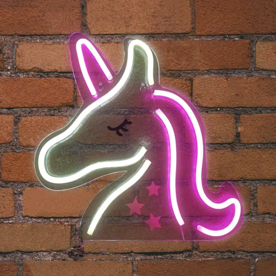 NEON LED STRIPS UNICORN neon@backboard | USB ΚΑΛΩΔΙΟ 1mt | 5V | 330x15x330 | {enjoysimplicity}™