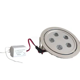 DSD-0501-2 | LED DOWNLIGHT 5X1W LED/90_240 VAC WW | ΣΕ ΛΕΥΚΟ ΚΟΥΤΙ -Νέτο τιμή