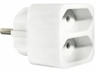 ΑΝΤΑΠΤOΡΑΣ SCHUKO → 2Θ ΙΙ x16A max:1150W IP20 ΛΕΥΚΟ