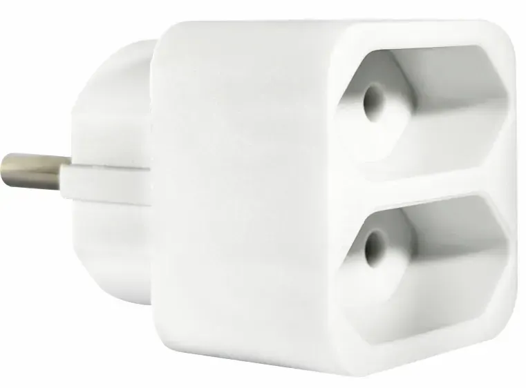 ΑΝΤΑΠΤOΡΑΣ SCHUKO → 2Θ ΙΙ x16A max:1150W IP20 ΛΕΥΚΟ