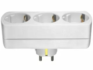 ΑΝΤΑΠΤOΡΑΣ ΤΥΠΟΥ — SCHUKO → 3Θ SCHUKO max:3680W IP20 ΛΕΥΚΟ