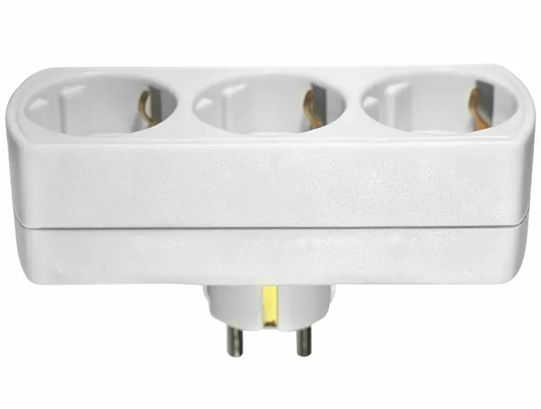 ΑΝΤΑΠΤOΡΑΣ ΤΥΠΟΥ — SCHUKO → 3Θ SCHUKO max:3680W IP20 ΛΕΥΚΟ