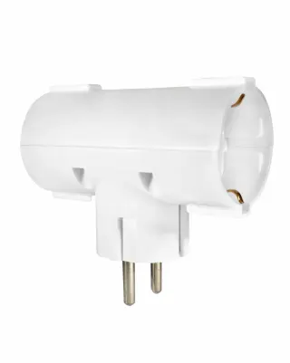 ΑΝΤΑΠΤOΡΑΣ ΤΥΠΟΥ Ͱ SCHUKO → 2Θ SCHUKO max:3680W IP20 ΛΕΥΚΟ