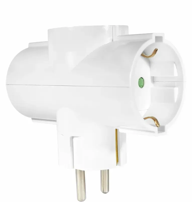 ΑΝΤΑΠΤOΡΑΣ ΤΥΠΟΥ + SCHUKO → 3Θ SCHUKO max:3680W IP20 ΛΕΥΚΟ