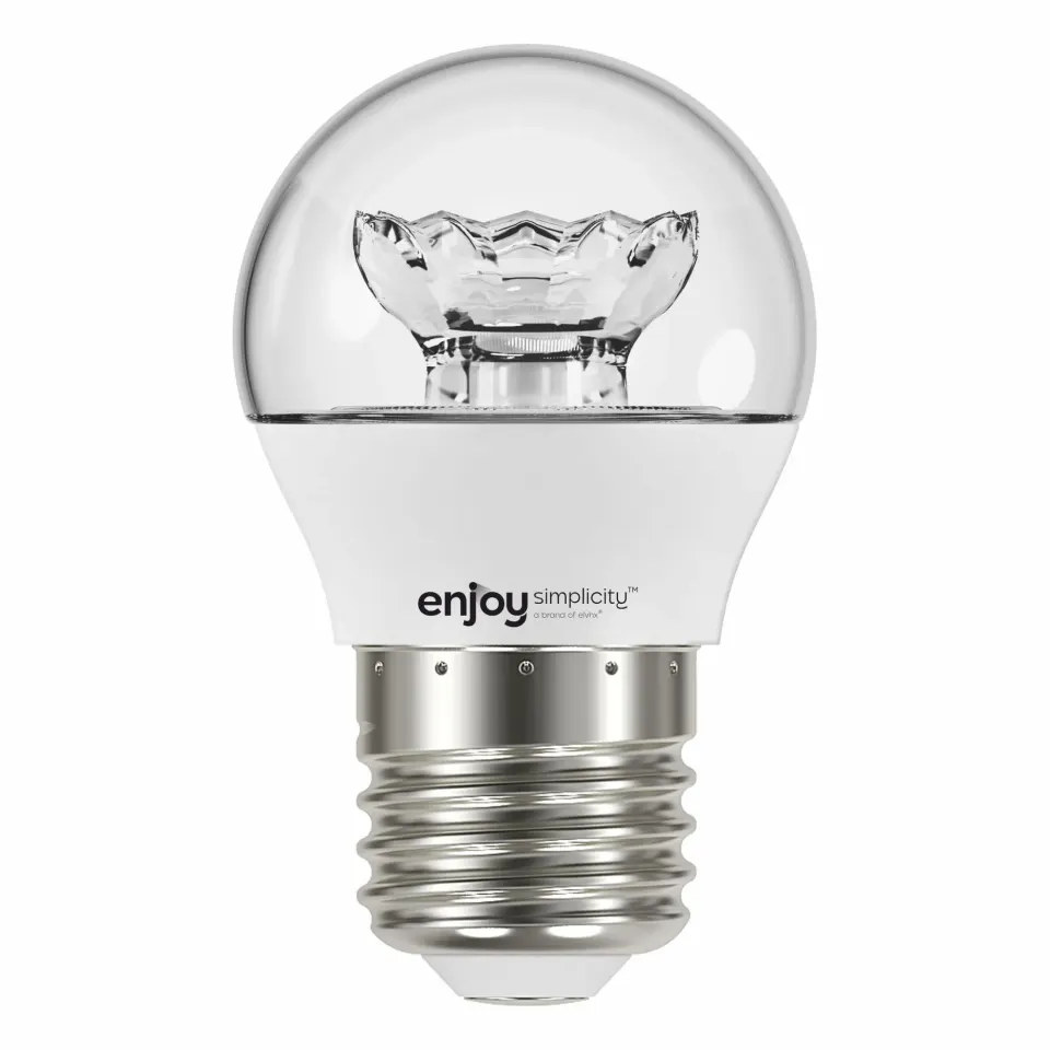 LED Ρ45 | 5.4W(>40W)Ε27 | 2700k | 470lm | διάφανη | {enjoysimplicity}™
