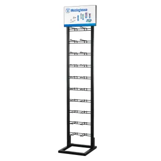 Stand Προβολής Μπαταριών Δαπέδου Westinghouse – 20 Θέσεων (Μαύρο)