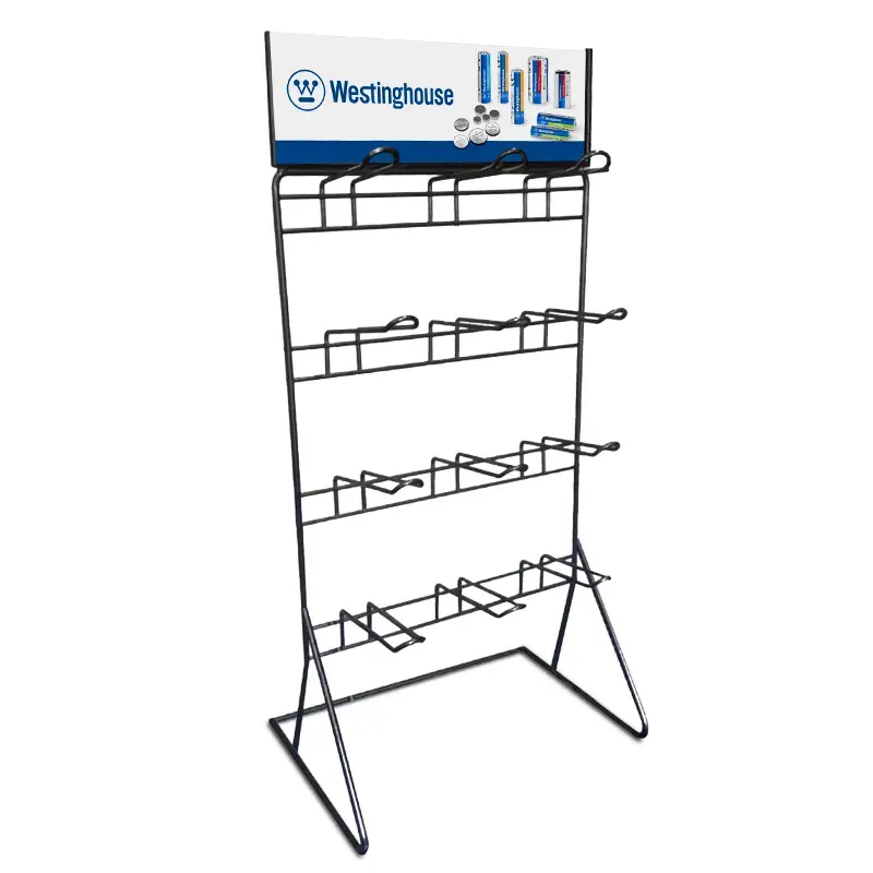 Stand Προβολής Μπαταριών Πάγκου Westinghouse – 12 Θέσεων (Μαύρο)