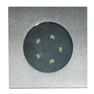 LED ΧΩΝΕΥΤΟ Φ70mm ΤΕΤΡΑΓΩΝΟ ΑΛΟΥΜ.