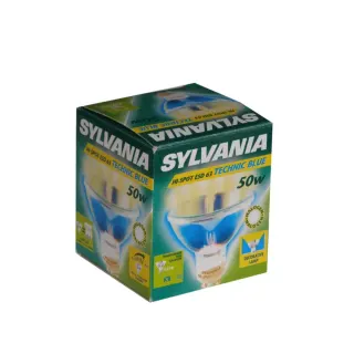 ΛΑΜΠΑ 50W/Gz10/230V/MΠΛΕ ΔΙΑΚΟΣΜΗΤΙΚΗ SYLVANIA Φ63mm | 2.500h-Νέτο τιμή