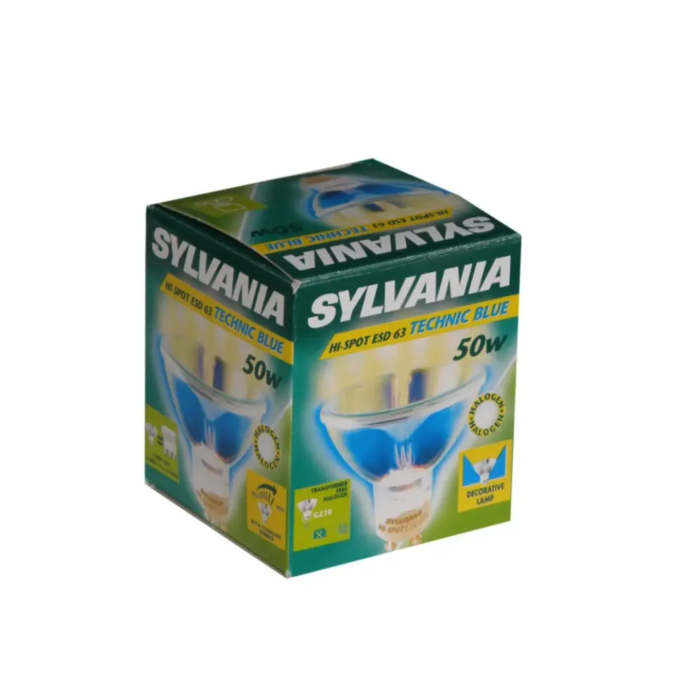 ΛΑΜΠΑ 50W/Gz10/230V/MΠΛΕ ΔΙΑΚΟΣΜΗΤΙΚΗ SYLVANIA Φ63mm | 2.500h-Νέτο τιμή