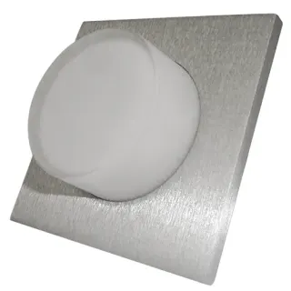 LED ΧΩΝΕΥΤΟ Φ70mm ΤΕΤΡΑΓΩΝΟ ΑΛΟΥΜ.