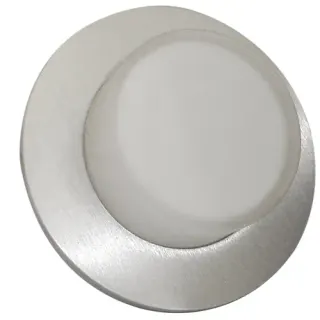 LED ΧΩΝΕΥΤΟ Φ95mm ΣΤΡΟΓΓΥΛΟ ΑΛΟΥΜ.