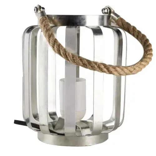 CAGE TABLE LIGHT SILVER | E27 | Φ145xh180mm | 1.8mt Καλώδιο + ΙΙ Διακοπτάκη | {enjoysimplicity}™