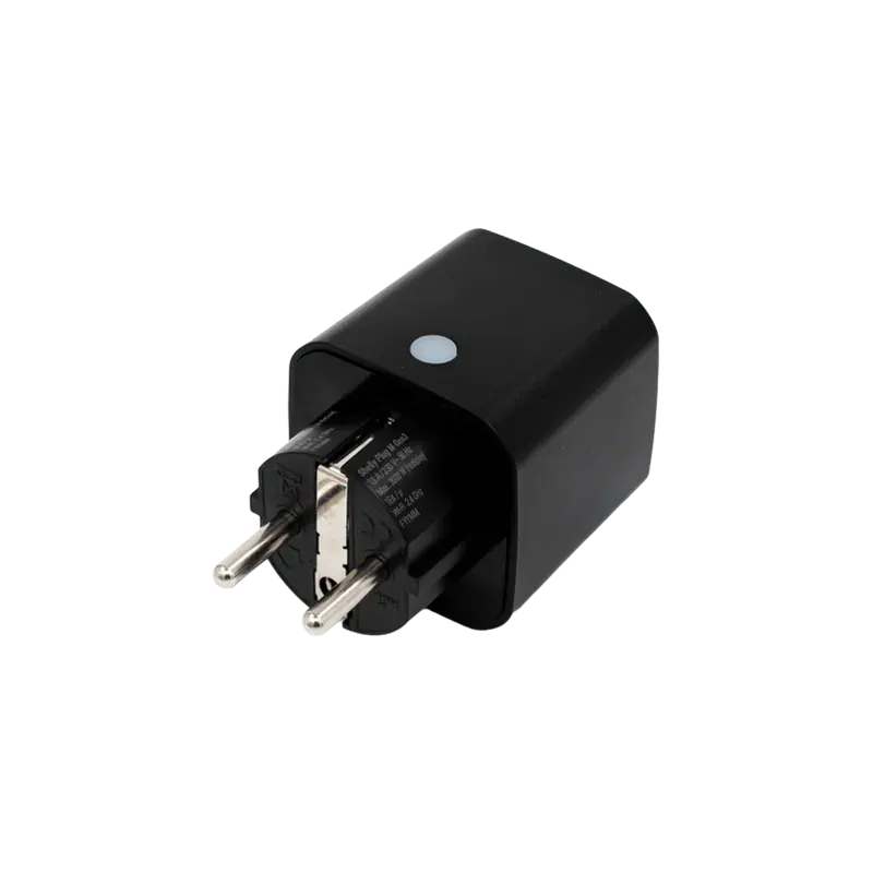 Shelly Plug M Gen3 (13A – 3000 W) – Μαύρο