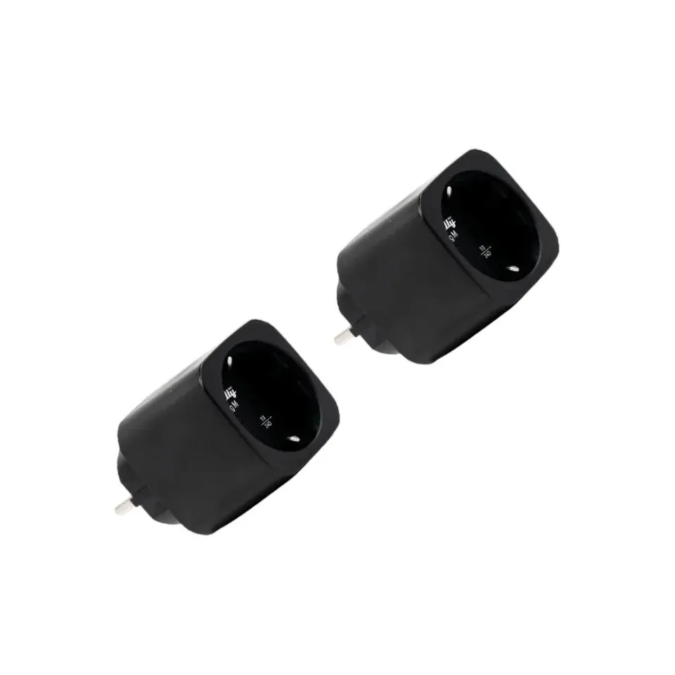 Shelly Plug M Gen3 2-pack (13A – 3000 W) – Μαύρο