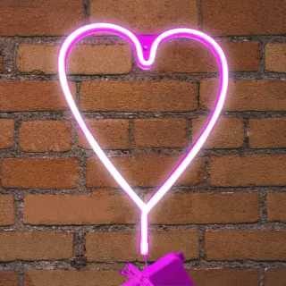NEON LED STRIPS HEART neon | 3*AA μπαταρία | 4.5V | 385x15x295 | {enjoysimplicity}™