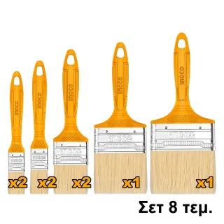 Πινέλο Βαφής 1″-2″-3″-4″ Σετ 8 τεμ.
