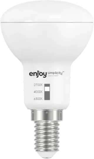 LED SMD 5W R50 DIM | 3CCT dip switch | 5W (=39w) | 450lm | E14 | 2700k-4000k-6500k | {enjoysimplicity}™