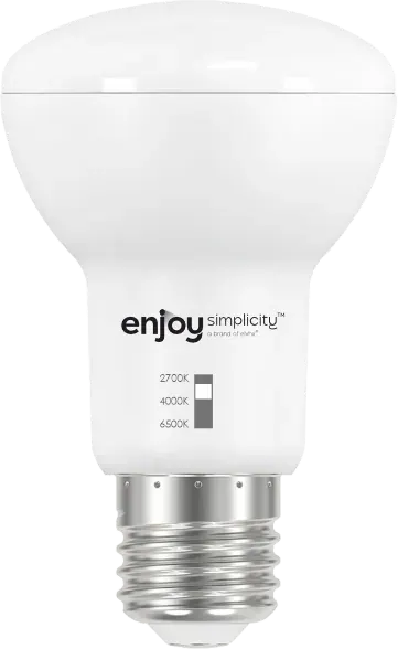 LED SMD 9W R63 DIM | 3CCT dip switch | 9W (=60w) | 850lm | E27 | 2700k-4000k-6500k | {enjoysimplicity}™