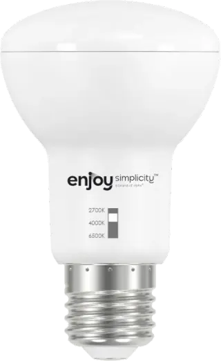 LED SMD 10W R80 DIM | 3CCT dip switch | 10W (=80w) | 1100lm | E27 | 2700k-4000k-6500k | {enjoysimplicity}™