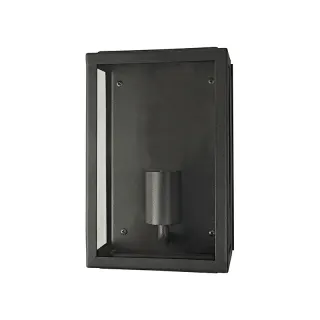 ΜΑΥΡΟ ΕΠΙΤΟΙΧΟ ΦΩΤΙΣΤΙΚΟ CELIA MINI 1XE27 IP44 ΜΕ ΔΙΑΦΑΝΟ ΓΥΑΛΙ