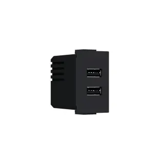 MODYS ΠΡΙΖΑ ΤΡΟΦΟΔΟΣΙΑΣ USB 2XUSB A+C ΜΑΥΡΟ ΜΑΤ 5VDC 3A IP20