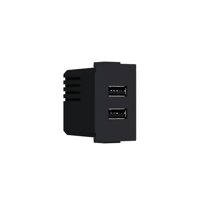 MODYS ΠΡΙΖΑ ΤΡΟΦΟΔΟΣΙΑΣ USB 2XUSB A+C ΜΑΥΡΟ ΜΑΤ 5VDC 3A IP20