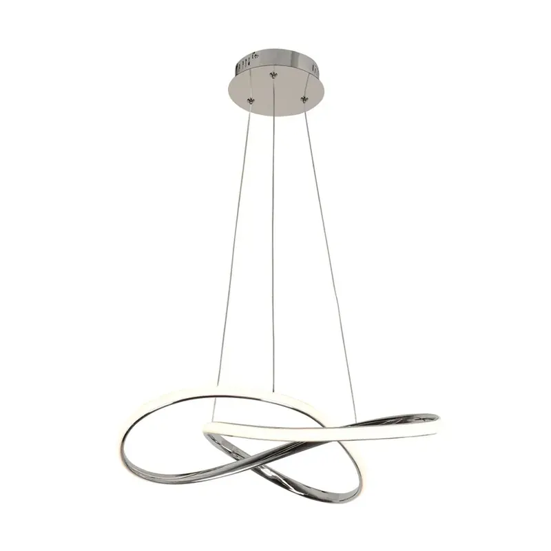 GORDIUS-ΦΩΤΙΣΤΙΚΟ ΚΡΕΜΑΣΤΟ ΧΡΩΜΙΟ ΑΛΟΥΜΙΝΙΟΥ LED SMD 48W 3000Κ 2880LM IP20 480Χ440Χ1200ΜΜ