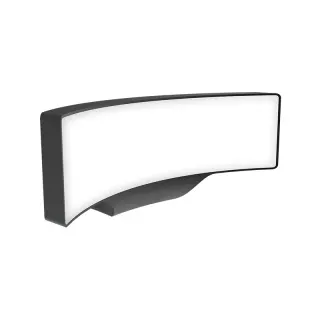 LED SMD WALL LUMINAIRE 13W 710LM 110° 230V AC 3.000K DARK GREY CRI80 IP65 30.000HRS
