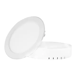 Υ/Κ LED ROUND PC SLIM PANEL 12W 6.000K 990Lm 230V Φ170 Ra80